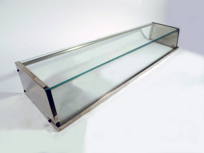 vitrina alimentos hosteleria cristal acero 15x102x25 1u